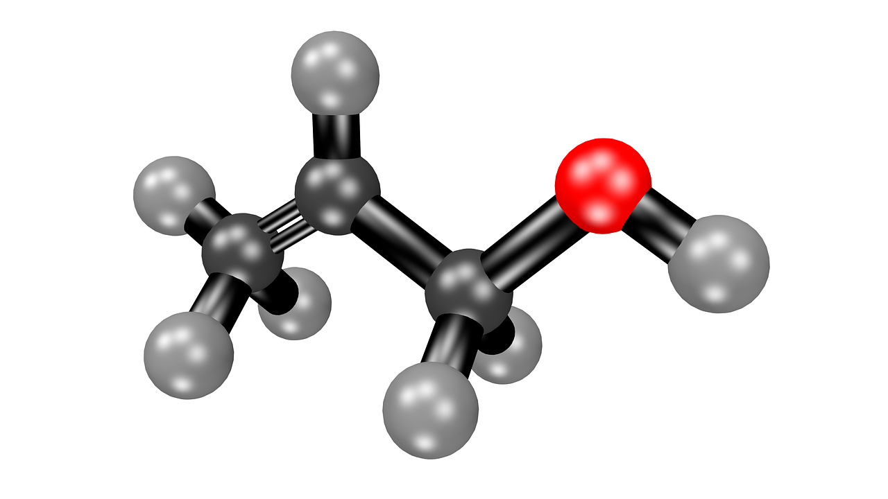 acetone, molecule, structural formula